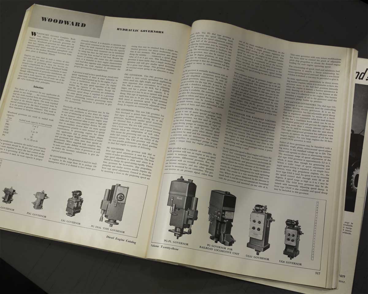 Woodward Governors Catalog Page